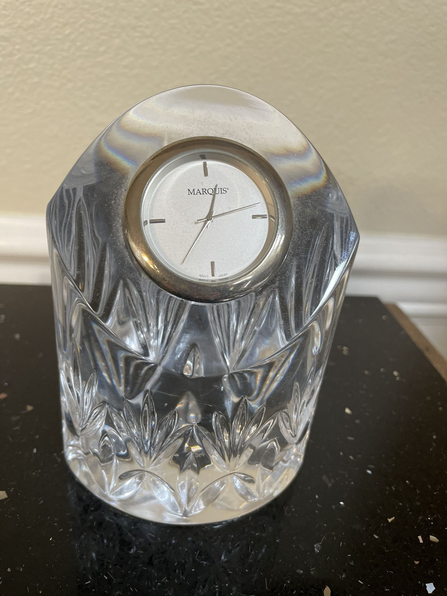 Waterford Marquis Crystal Clock Mint Condition