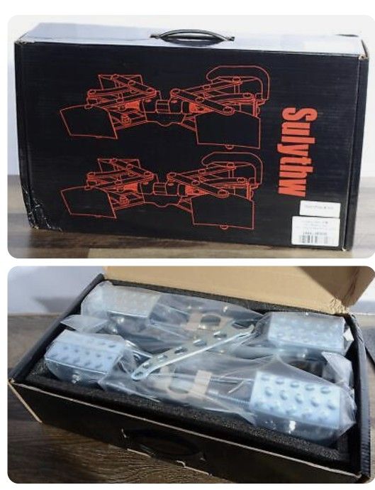 Sulythw X-Chocks Wheel Stabilizer for Travel Trailers Camper RV Anti-Move