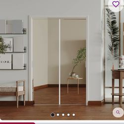 Brand new 48" x 80" Sliding Closet Mirror White