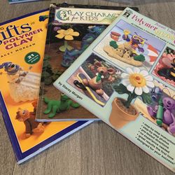 Polymer Clay 3 Books and Template- $10 (Gilbert)