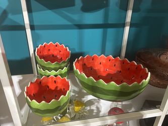 Watermelon serving bowl