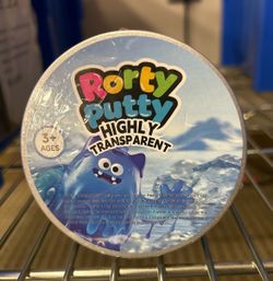 Clear Putty - Highly Transparent Toy - Ages 3 Plus - New