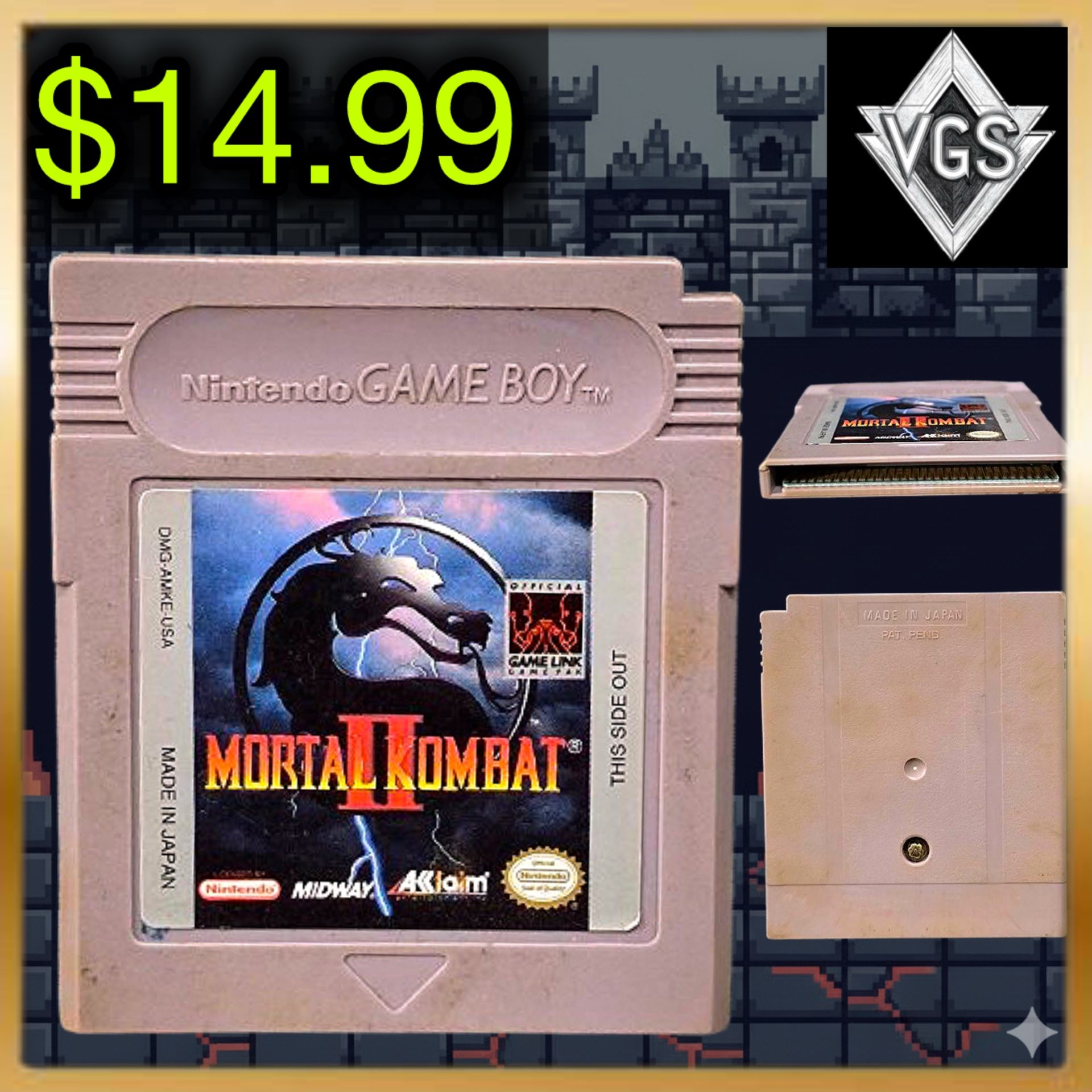 *Classic* Mortal Kombat II Nintendo Game Boy