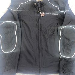 Harley Davidson HDMC Riding Gear Black Jacket Men’s XL Wings Skull Back Hit