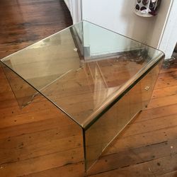 Glass Bent Coffee Table 