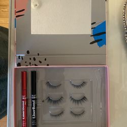 Silly George Heavenly false eyelash Trio set with Liner Bond Pro pens