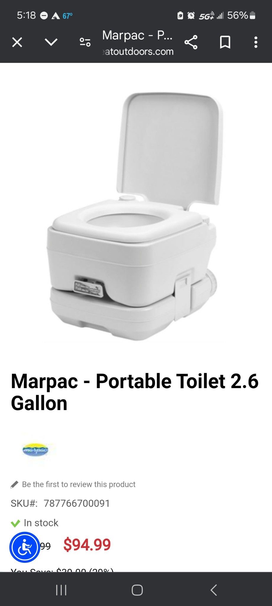 Marpac Portable Toilet