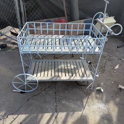 All Original Metal & Wood Cart