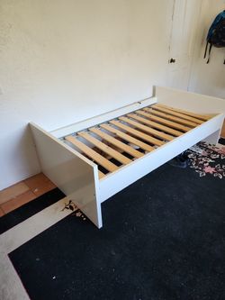 Ikea Twin Size White Bed Frame