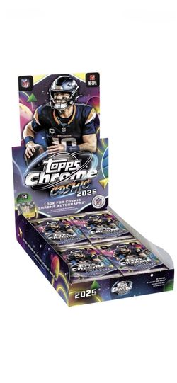 2025 Topps Cosmic Chrome Football Hobby Box BRAND NEW SEALED