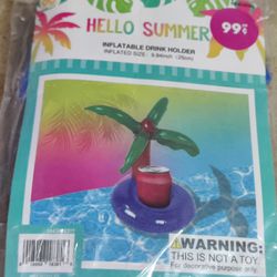 GoFloats Inflatable Pool and Hot Tub Drink Holders Palm Tree

