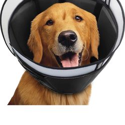 Dog Cone Collar for After Surgery, Soft Pet Recovery Collar for Dogs and Cats, Adjustable Cone Collar Protective Collar for Large Medium Small Dogs Wo