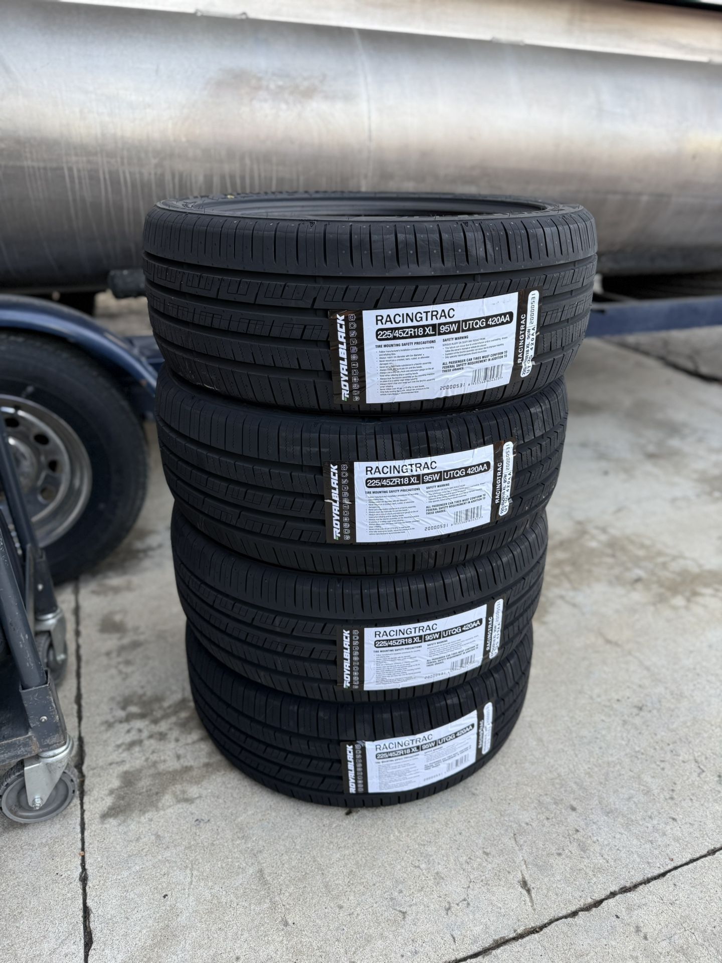 New Set Of (4) 225/45ZR18 RoyalBlack All Season Tires For Sale