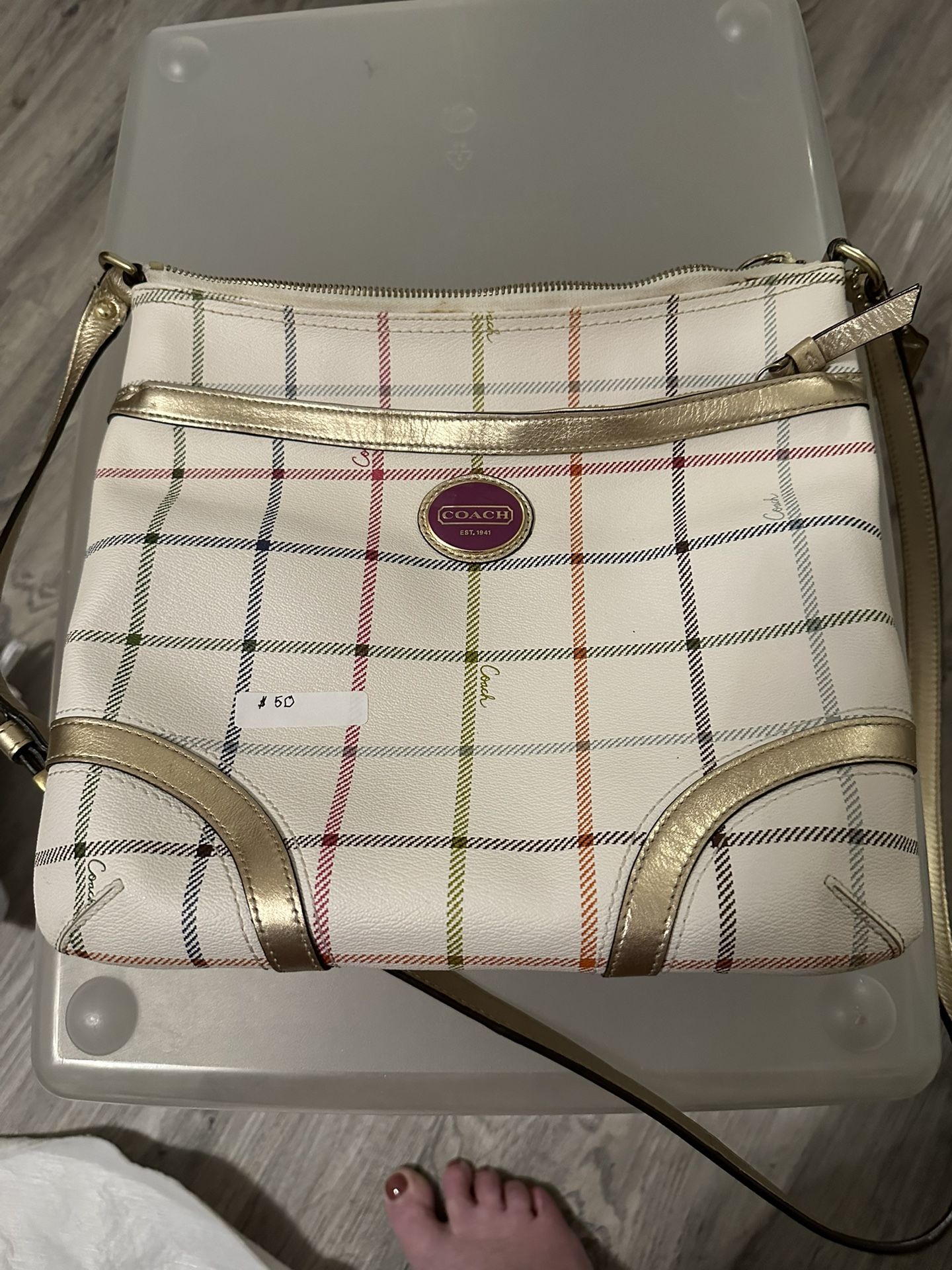 Coach over the shoulder purse