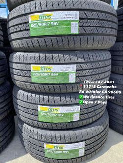 225/60/17 TBB New Set of Tires Installed and Balanced Set de Llantas Nuevas Instaladas y Balanceadas