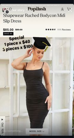 Popilush dress  graduation 👩‍🎓 3 x $100