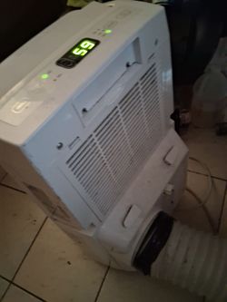 White Portable Air Conditioner with Digital Display