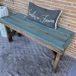 Outdoor Rustic Handmade Solid wood bench