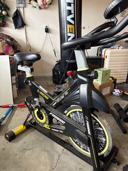 L-NOW Pooboo Indoor Cycling Exercise Bike - Silent Belt Drive