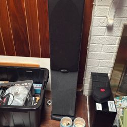 vintage POLK AUDIO floor speakers