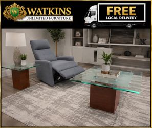 😍Modern Glass Top Coffee Table & End Table Set ✨DELIVERY AVAILABLE 🚚