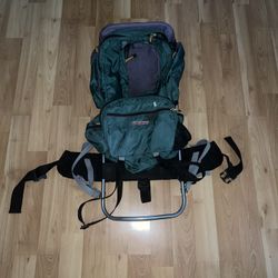 Jansport Green External Frame Hiking Backpack 95 OBO