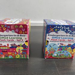 TestingMom.com - Kindergarten-in-a-box - Gifted Learning Flash Cards (set 1&2)