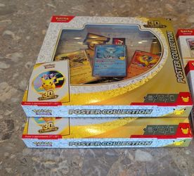 Two Pokémon TCG 30th Celebration Poster Collection Bundle