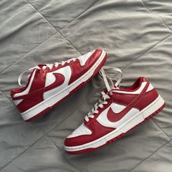 Red Nike Dunks Size 9.5