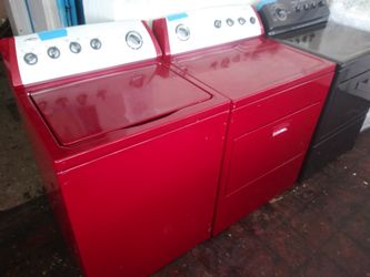 Whirlpool top load washer and dryer set working perfectly with 4 months warranty