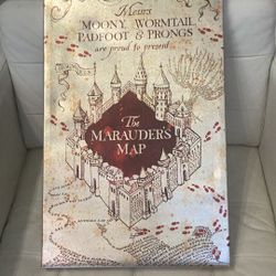 Harry Potter The Marauders Map On Canvas