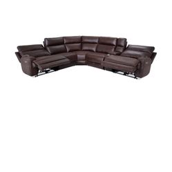 Brown Leather Sofa
