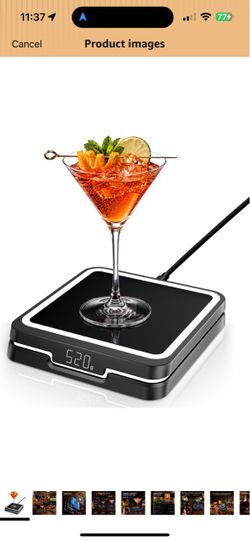 KAVYAZ Kiddush Cups&Sets KAVAZ Smart Cocktail Maker with LED Pour Guidance, Black App-Controlled Drink Mixing Assistant,3000+ Cocktail Recipes,Smart C