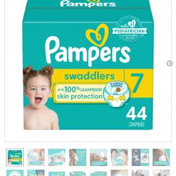 Pampers, swaddlers.