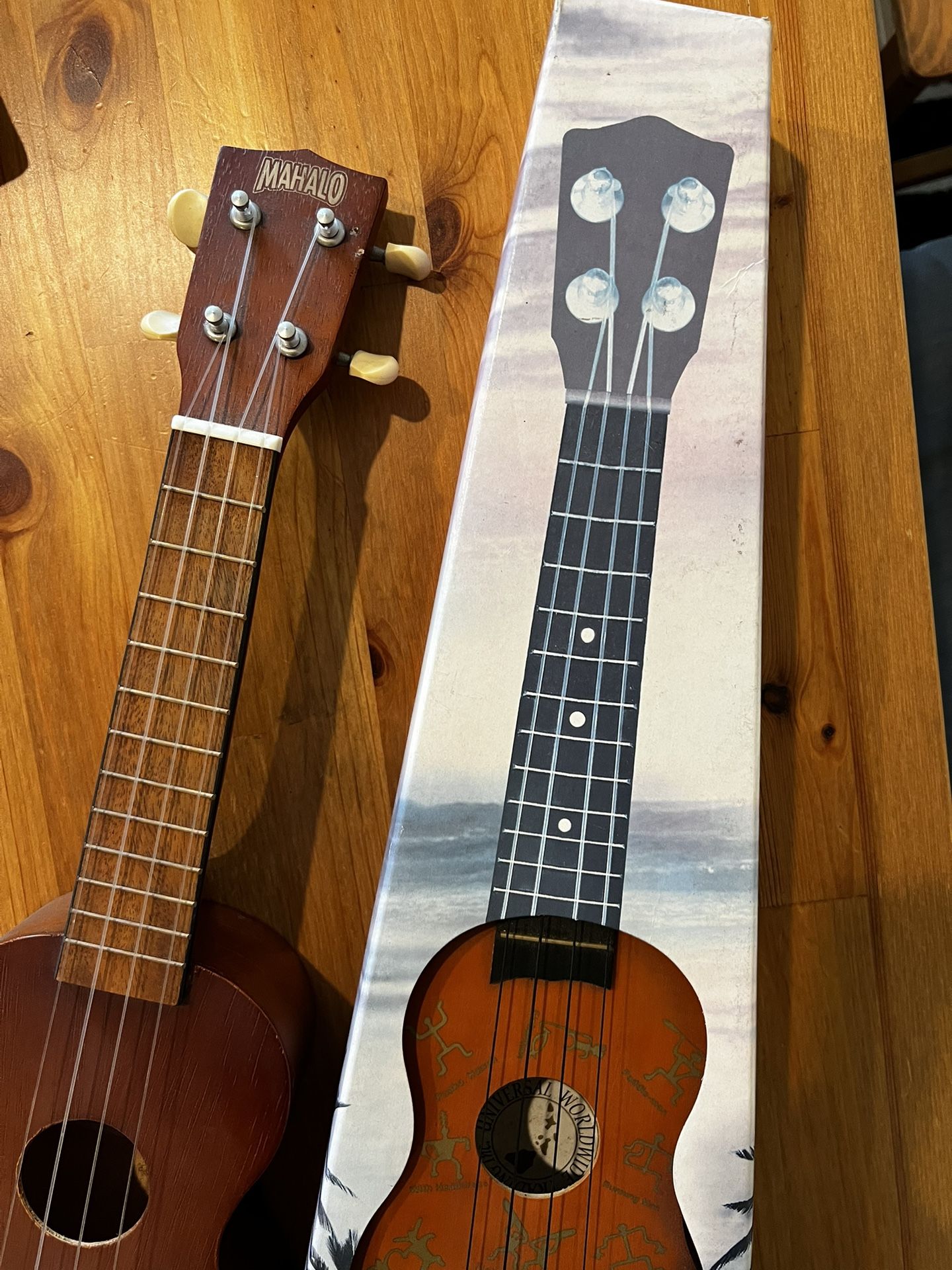 mahalo ukulele mk1tbr / ukulele fori decorations