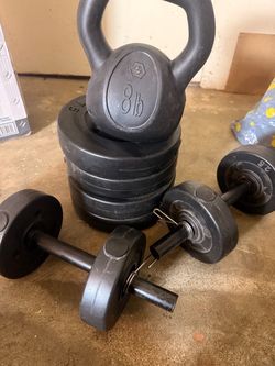 Weight Set – Kettlebell, Dumbbells & Plates