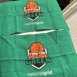 Two “Turn the Orange Green” Towels 