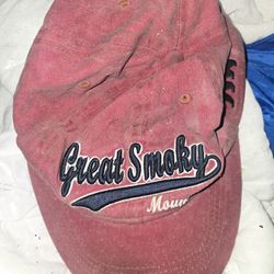 Great Smoky Mountains Maroon Baseball Hat 