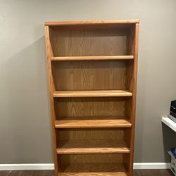 Solid Oak Bookcase