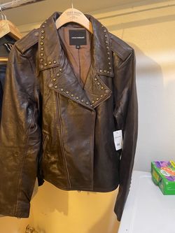 Lucky Brand Studded Leather Jacket