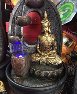 Buddha fountain 16" tall new in the box