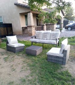 Display model patio furniture set outdoor patio furniture brand new patio sofa set used as a display 🆕🚎🚛🆕