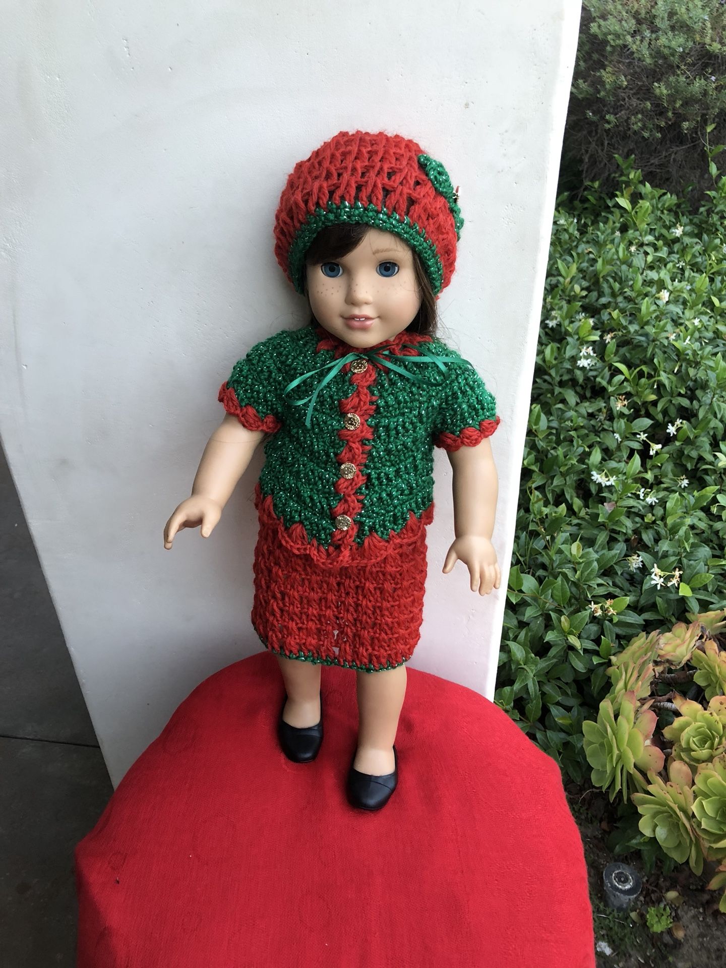American girl doll dress π crochet