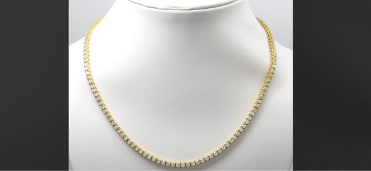 Tennis Necklace. Lab grown Dimond