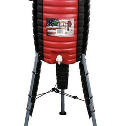 Cooler W/ Handles  & 3 Collapsible Legs Red