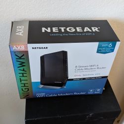 NETGEAR - Nighthawk AX6000 WiFi 6 Router with DOCIS 3.1 Cable Modem 
