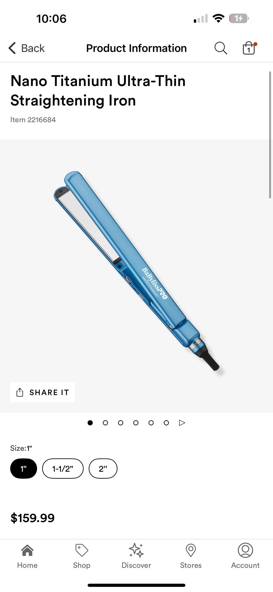 Baby bliss hair straightener