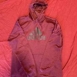 Men’s Adidas Climawarm Hoodie Size Large Red