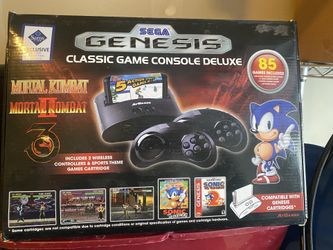 Sega Genesis Deluxe Console 85 Games Mortal Kombat Edition Rare