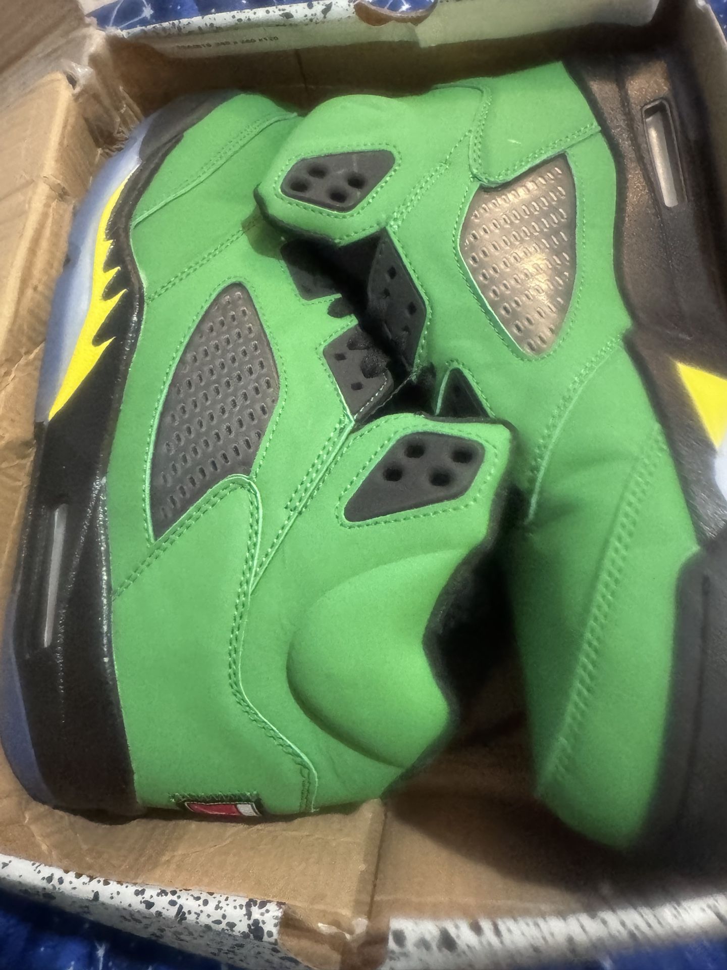 Jordan 5 Apple Green Sz 12
